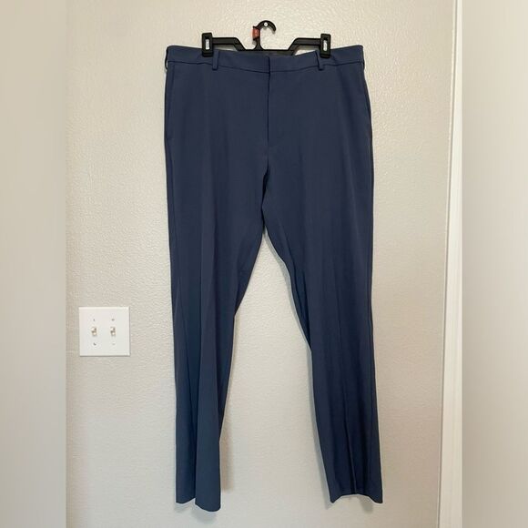 Van Heusen Other - Van Heusen Slim Dress Pants 36x32 Navy Blue Men’s Work Trousers